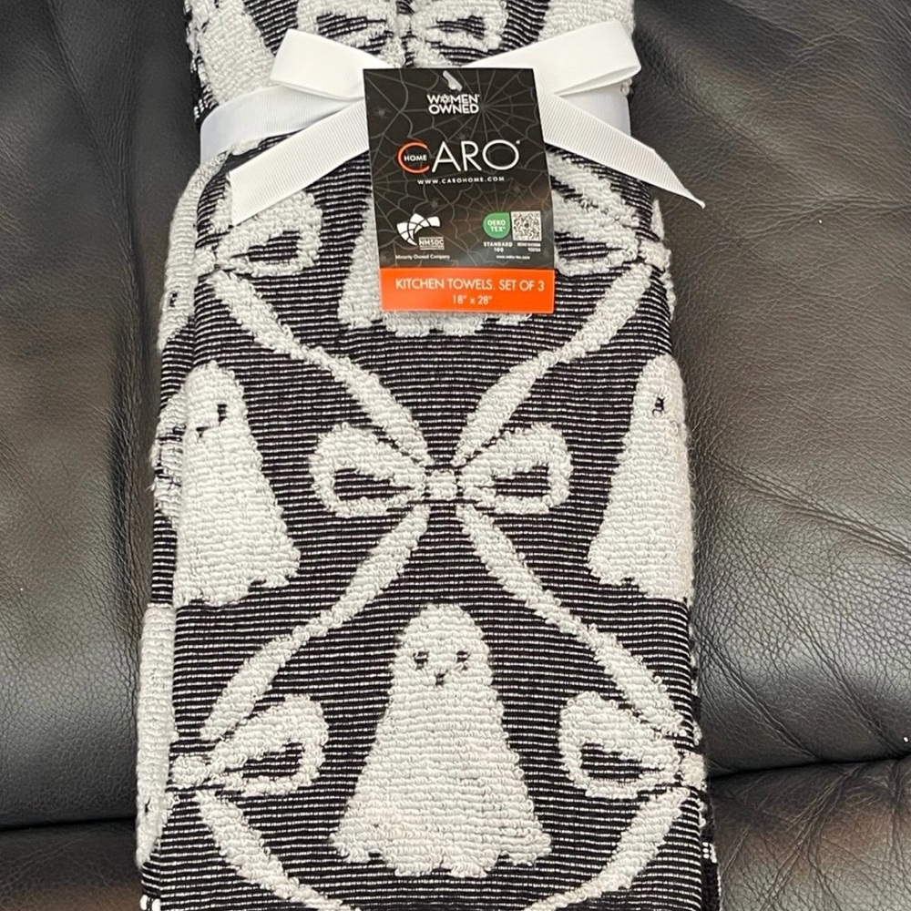 Halloween CARO HOME Kitchen Towels - Halloween Ghosts Kitchen Towels (3)